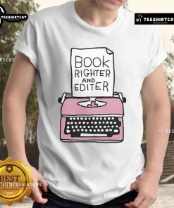 Official Book Writer and Editor T-Shirt featuring bold text, perfect for writers and editors who love their craft.