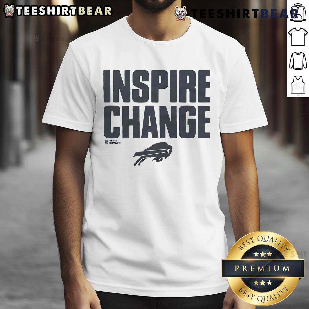 Official Buffalo Bills Inspire Change T Shirt Official Buffalo Bills Inspire Change T-Shirt featuring team logo and motivational design in bold colors for fans.