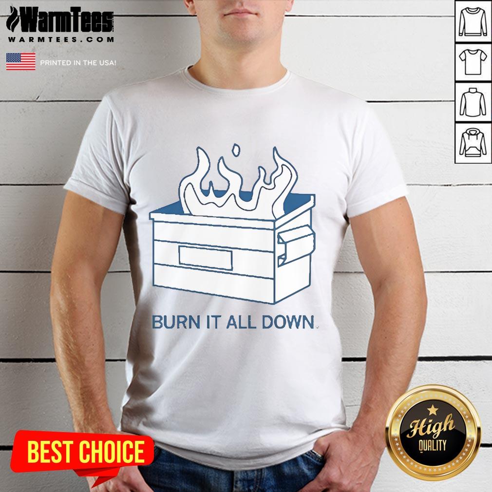Official Burn It All Down T Shirt Official Burn It All Down T-Shirt featuring bold graphic design and vibrant colors, perfect for fans and casual wear.