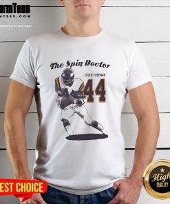 Official Chuck Foreman 44 The Spin Doctor T-Shirt