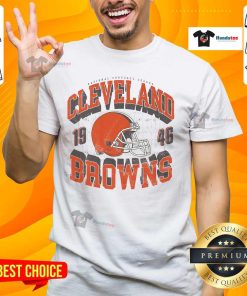 Official Cleveland Browns Field Arched Wordmark T-Shirt featuring team colors and logo, perfect for fans and game day.