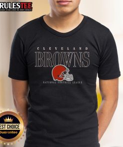 Alt Text: Official Cleveland Browns Signature Bar T-Shirt featuring team logo and colors, perfect for fans and game day wear.