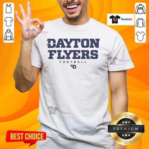 Official Dayton Flyers Football Senior Day T-Shirt featuring team colors and logo, perfect for celebrating seniors.