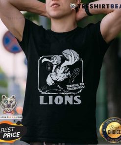 Official Detroit Lions Thankful For Touchdowns T-Shirt