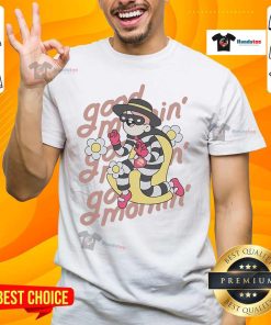 Official Doodles X McDonald's Good Morning Hamburglar T-Shirt featuring a fun design of the iconic character.
