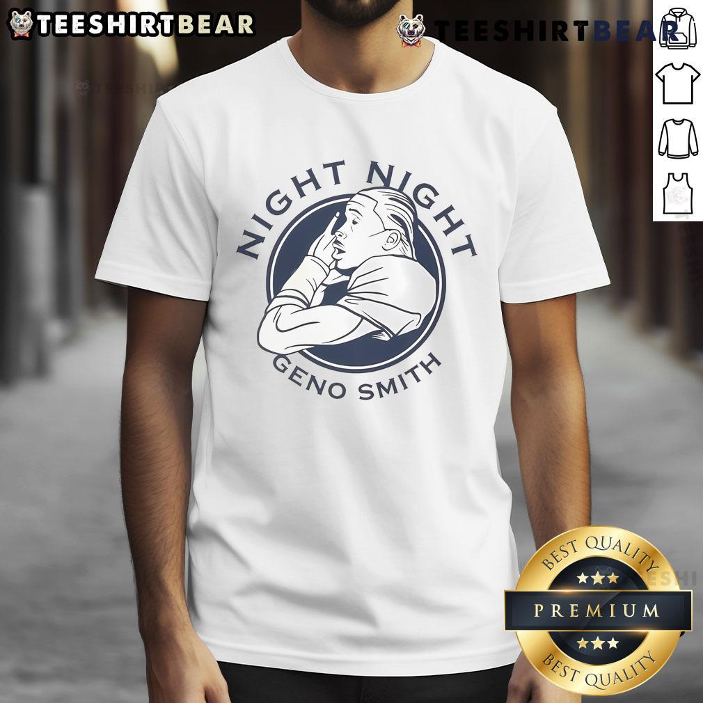 Official Geno Smith Night Night T Shirt Official Geno Smith Night Night T-Shirt featuring bold graphics and soft fabric, perfect for fans of the Seattle Seahawks.