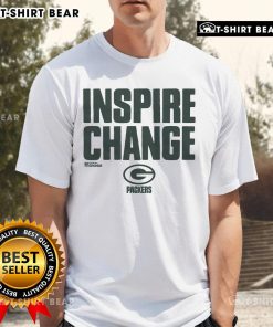 Official Green Bay Packers Inspire Change T-Shirt featuring team logo and motivational design, perfect for fans.