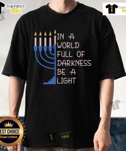Official Hanukkah Menorah T-Shirt: Shine bright in darkness with this festive and meaningful design celebrating Hanukkah.