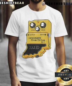 Official Hoosier Overdrive In-1 T-Shirt featuring a bold design, perfect for fans of Hoosier racing culture.