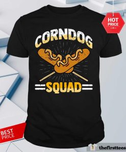 Official I Love Corndogs Squad Carnival Corn Dogs Hot Dog T-Shirt