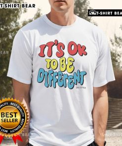 Official It's Ok To Be Different Tanner Smith T-Shirt featuring a colorful design promoting diversity and self-acceptance.