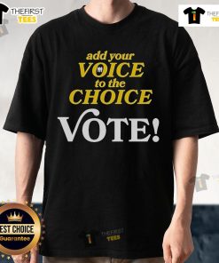 Official Jack White 'Add Your Voice To The Choice' Vote T-Shirt featuring vibrant design and bold text for fans.