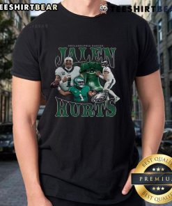 Official Jalen Hurts Philadelphia Eagles T-Shirt featuring a stylish design for fans of the notorious player.