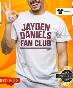 Official Jayden Daniels Fan Club T-Shirt featuring vibrant graphics and a comfortable fit for dedicated fans.