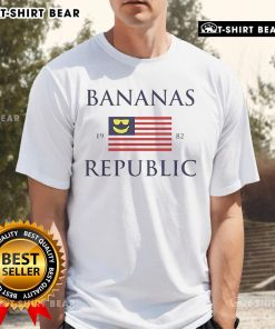 Official Johnny Bananas Banana Republic 1982 T-Shirt featuring vintage design and vibrant colors, perfect for collectors.