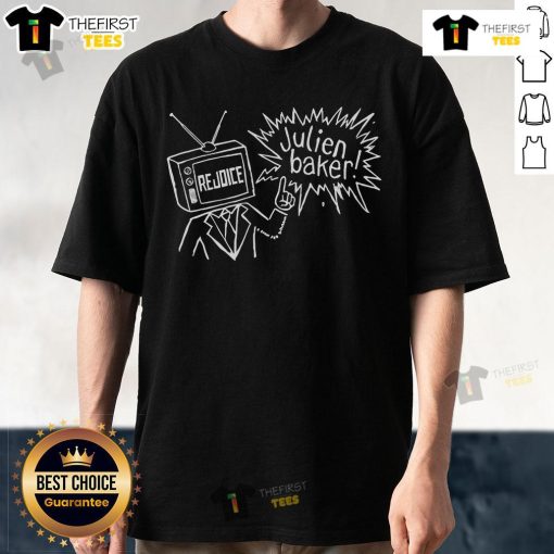 Official Julien Baker Televangelist T-Shirt featuring bold graphic design and vibrant colors, perfect for fans.