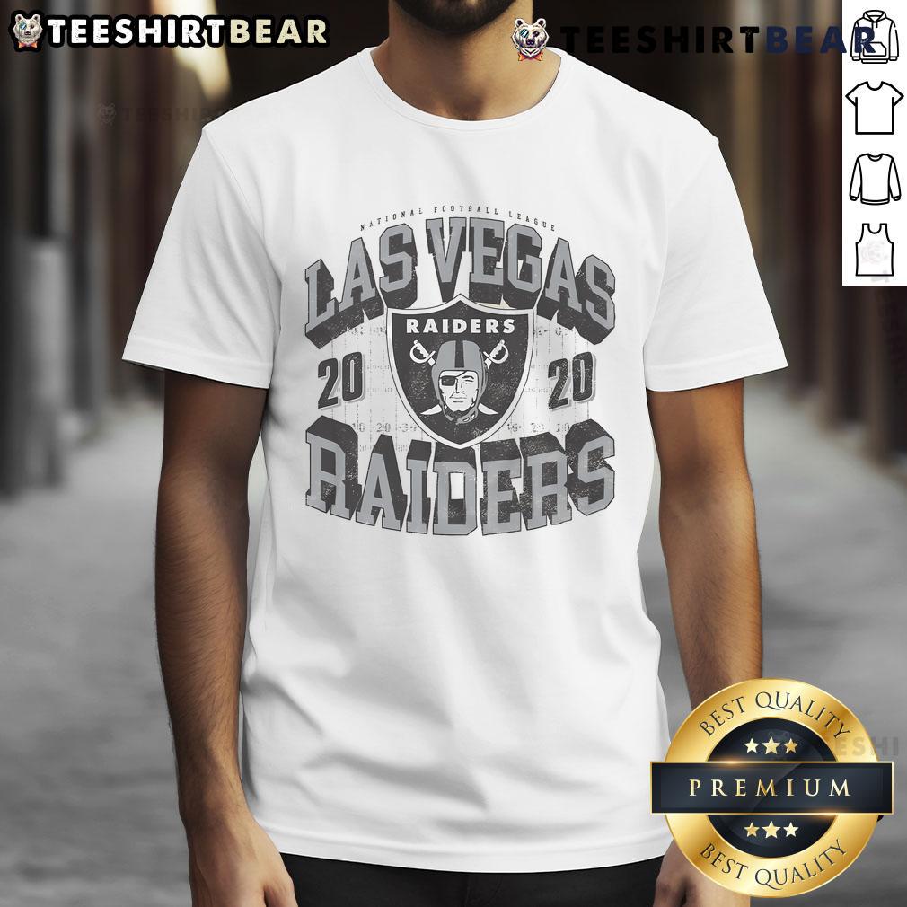 Official Las Vegas Raiders Field Arched Wordmark T Shirt Alt Text: Official Las Vegas Raiders Field Arched Wordmark T-Shirt featuring bold team logo and stylish design for fans.