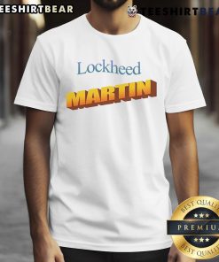 Official Lockheed Martin T-Shirt featuring the logo, perfect for aerospace enthusiasts and corporate brand supporters.