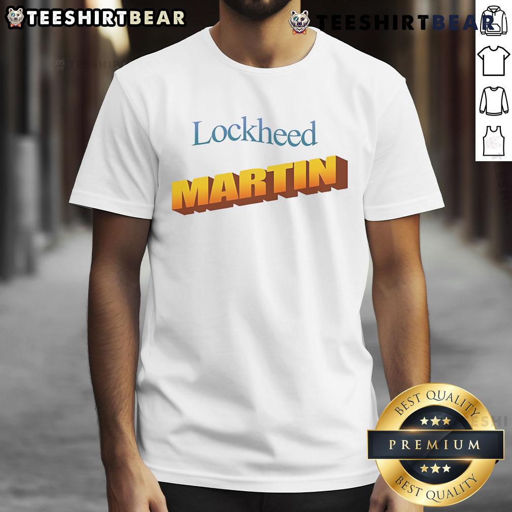 Official Lockheed Martin T Shirt Official Lockheed Martin T-Shirt featuring the logo, perfect for aerospace enthusiasts and corporate brand supporters.