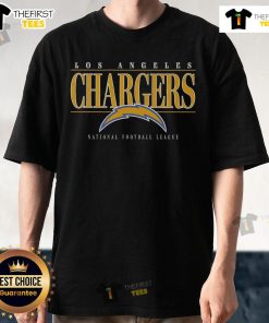 Official Los Angeles Chargers Signature Bar T-Shirt featuring team colors and logo, perfect for fans and game day wear.