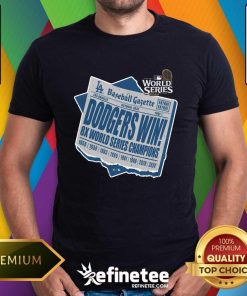 Official Los Angeles Dodgers 2024 8 Times World Series Champions T-Shirt