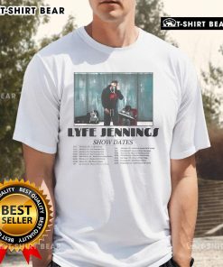 Official Lyfe Jennings Tour 2024 T-Shirt featuring vibrant graphics and tour dates, perfect for fans of the artist.