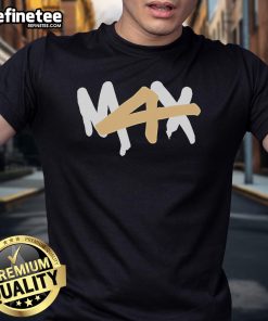 Official M4X Verstappen 4 Time World Champion T-Shirt featuring bold graphics celebrating Max Verstappen's achievements.