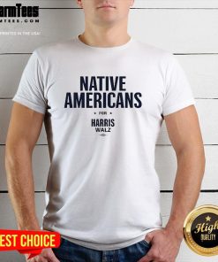 Official Mark Ruffalo Native Americans For Harris Walz T-Shirt