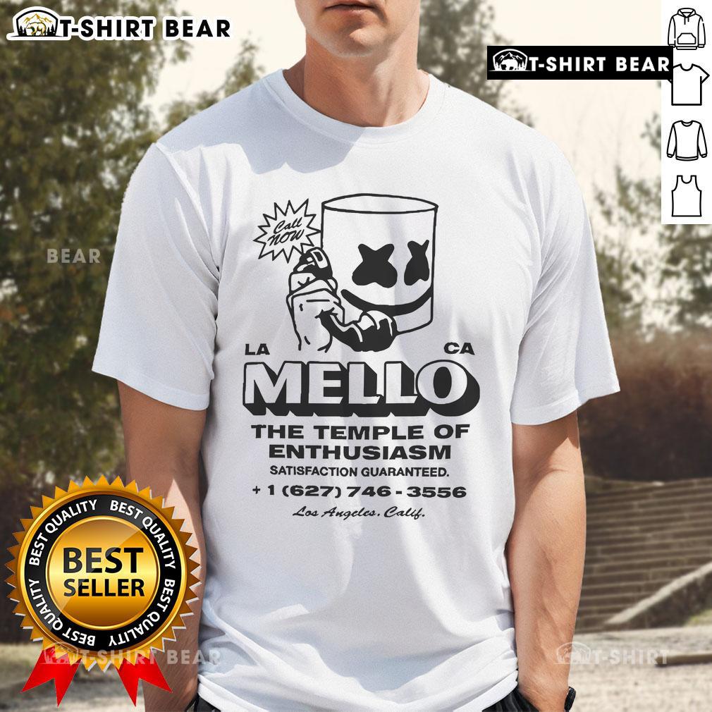 Official Marshmello Call Now The Temple Of Enthusiasm Satisfaction Guaranteed 1 627 746 3556 T-Shirt Official Marshmello Call Now T-Shirt with Temple of Enthusiasm design, Satisfaction Guaranteed, featuring 1 627 746 3556.
