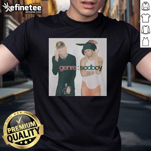 Official MGK Merch Sadboy T-Shirt featuring unique design, perfect for fans of Machine Gun Kelly and alternative fashion.