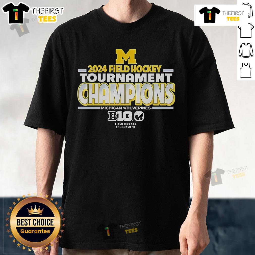 Official Michigan Wolverines 2024 Big 10 Field Hockey Champions T Shirt Official Michigan Wolverines 2024 Big 10 Field Hockey Champions T-Shirt featuring team colors and logo, perfect for fans.