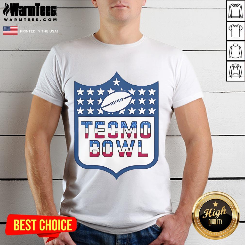 Official Nfl Tecmo Bowl Logo T Shirt Official NFL Tecmo Bowl logo t-shirt featuring vibrant graphics and classic design for football fans and gamers.