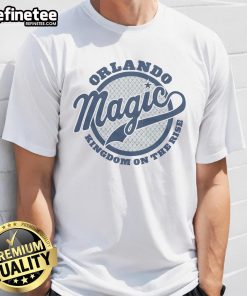 Official Orlando Magic Kingdom On The Rise T-Shirt featuring vibrant graphics and a comfortable fit for fans.