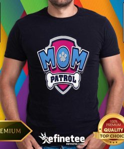 Official Paw Patrol Mothers Day Mom Patrol Badge T-Shirt