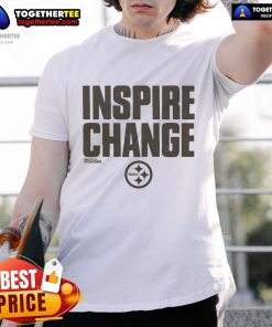 Alt Text: Official Pittsburgh Steelers Inspire Change T-Shirt featuring team logo and motivational design for fans.