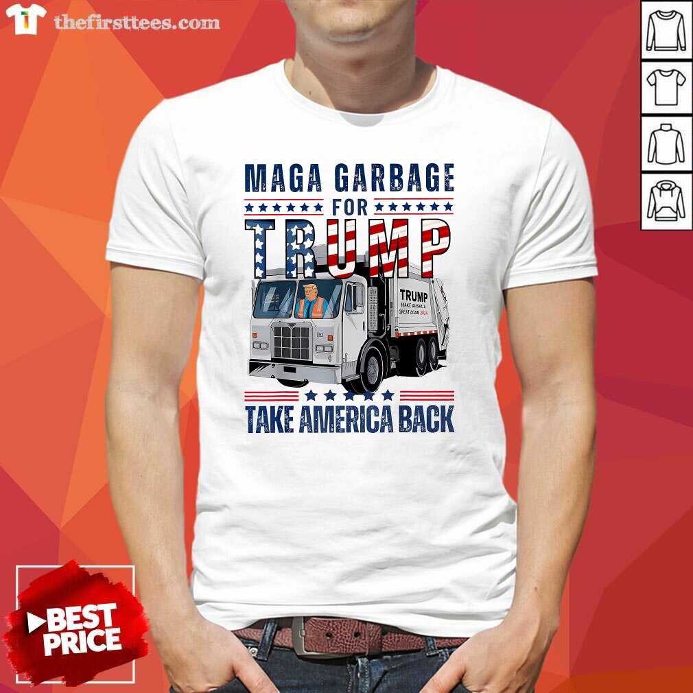 Shirt Official Proud Maga Garbage Trump Supporter Trump Garbage Truck T-Shirt