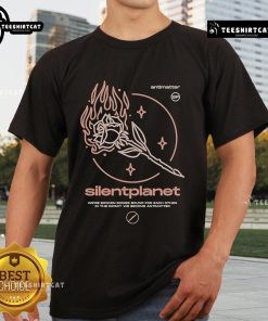 Official Silent Planet Antimatter T-Shirt featuring unique design and band logo, perfect for fans of metal music.