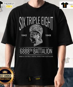 Official Six Triple Eight Black Female Heroes WWII 6888th Battalion T-Shirt featuring iconic design honoring military women.