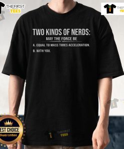 Official Star Wars Two Kinds Of Nerds May The Force Be T-Shirt featuring iconic graphics for fans of the franchise.