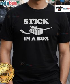 Official Stick In A Box T-Shirt featuring a unique design and vibrant colors for stylish casual wear.