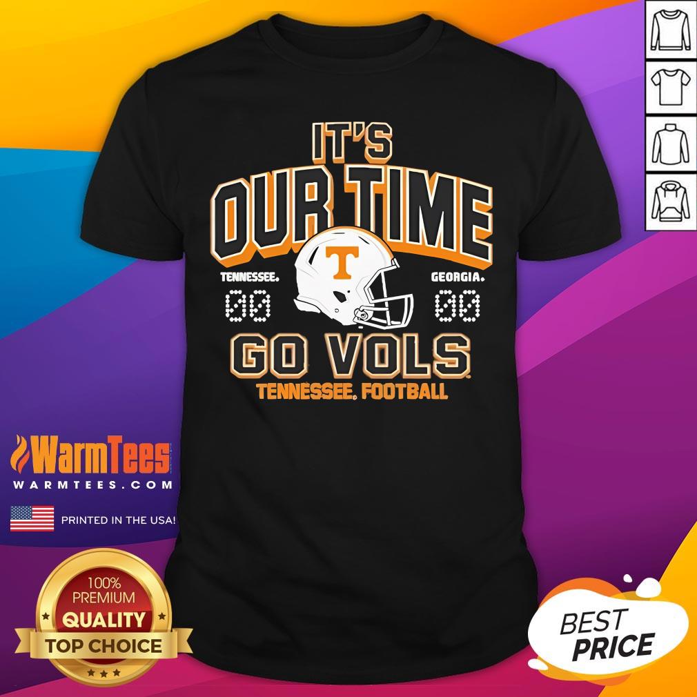Shirt Official Tennessee Volunteers Vs Georgia Bulldogs It's Our Time Football Matchup T-Shirt
