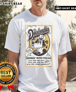 Official The Deslondes Tour Messin' With Texas 2024 T-Shirt featuring a vibrant design and tour details.