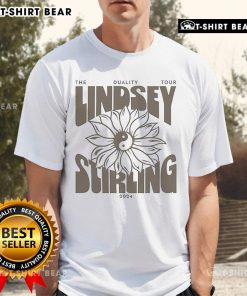 Official The Duality Tour Lindsey Stirling 2024 T-Shirt featuring vibrant graphics and tour details.