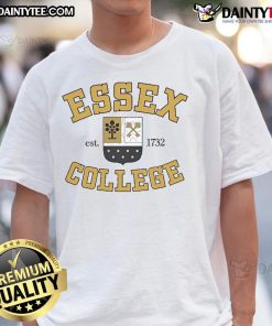 Official The Sex Lives of College Girls Essex College T-Shirt featuring vibrant graphics and stylish design for fans.