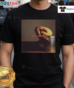 Official Therapy Troublegum T-Shirt featuring bold graphics and vibrant colors, perfect for fans of the iconic band.