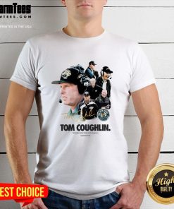 Official Tom Coughlin Welcome To The Pride Of The Jaguars Signature T-Shirt