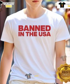 Official Venus Sherwood Banned In The USA T-Shirt featuring bold graphics and a stylish design for fans and collectors.