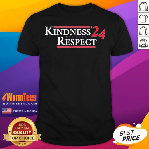 Official Vote Kindness Respect 2024 Us Presidential Election T-Shirt