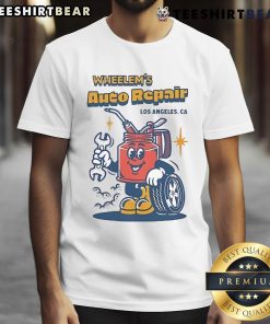 Official Wheelems Auto Repair T-Shirt featuring a vintage design for car enthusiasts and mechanics.