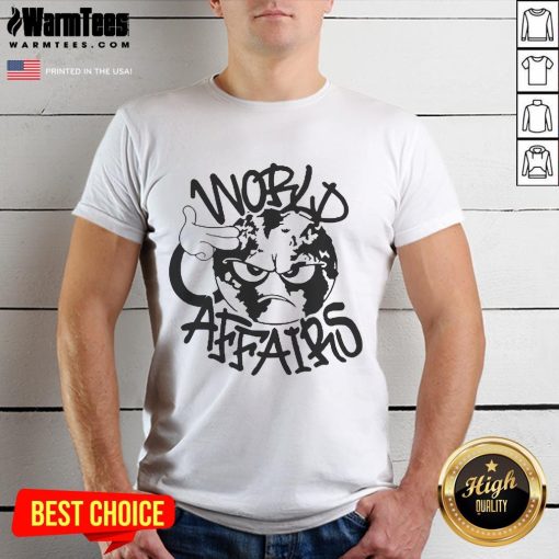 Alt Text: Official World Affairs Yung Lean T-Shirt featuring bold graphics and unique design, perfect for fans of Yung Lean.
